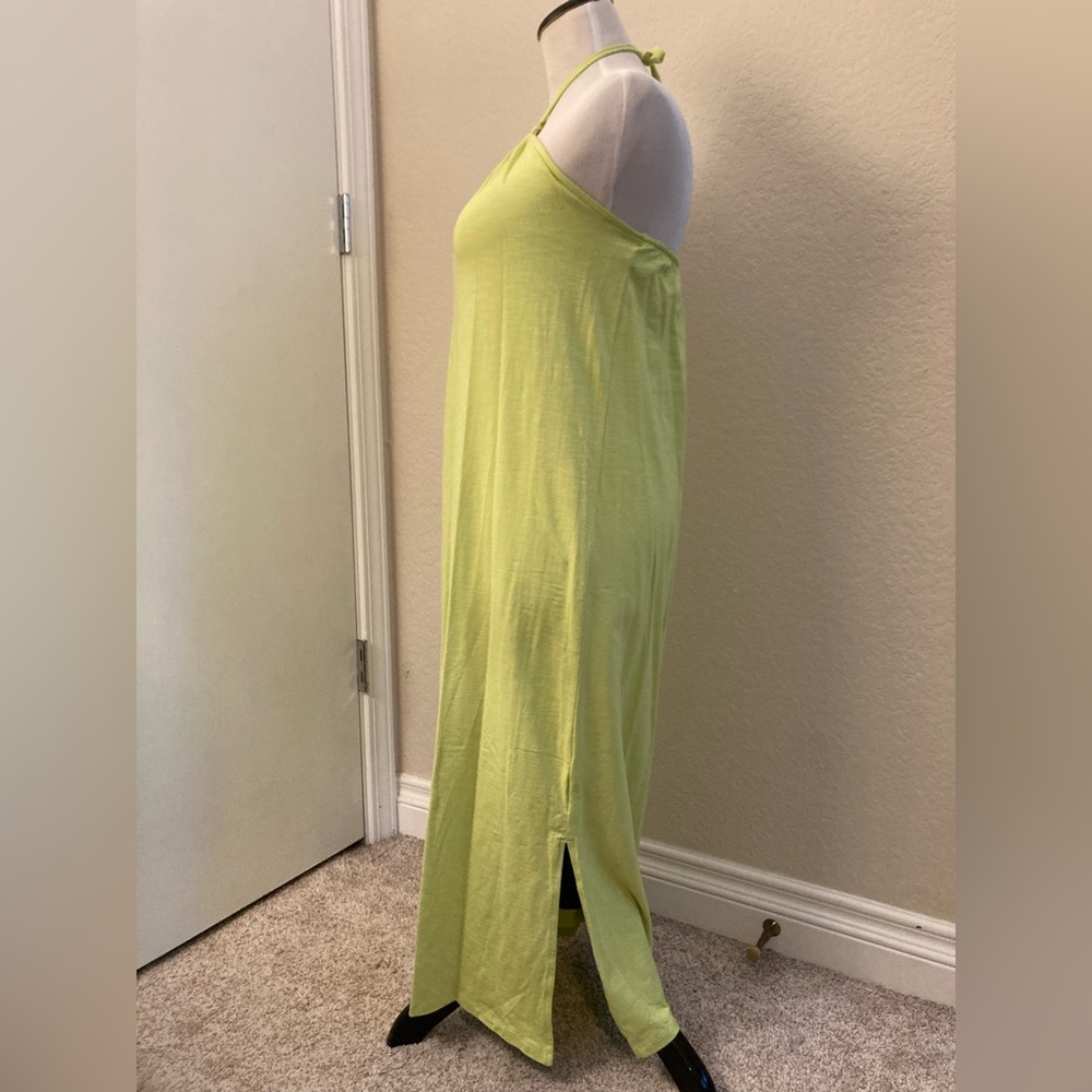 Old Navy Neon Yellow Green Halter Dress - Picture 2 of 5